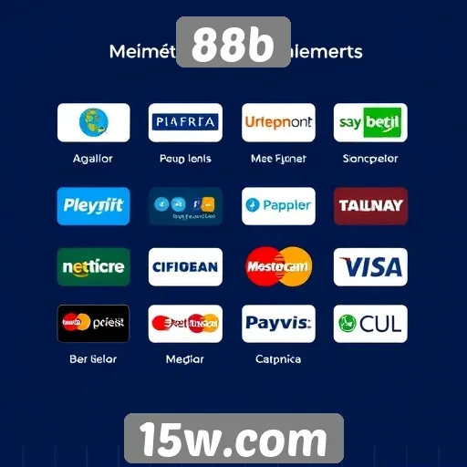 Diversidade de métodos de pagamento no 88b